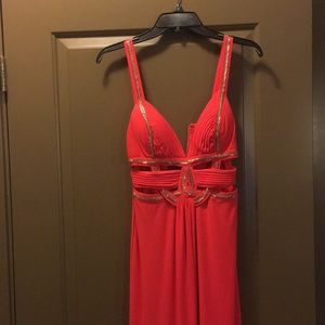 Prom dress coral
